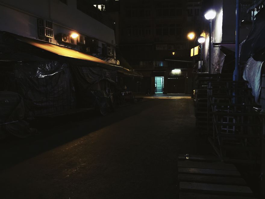 Midnight Back Alleys Of Hong Kong