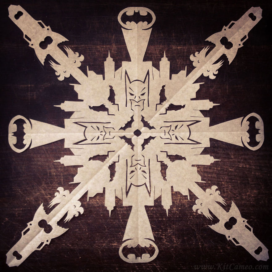 I Create Highly Detailed Pop Culture Themed Paper Cut Snowflakes