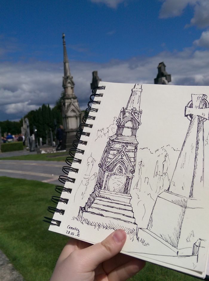 I Documented My Trip To Dublin In My Sketchbook