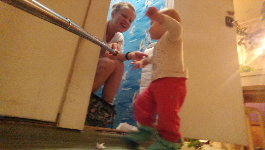 I Documented What It's Like To Be A Mom With A Selfie Stick
