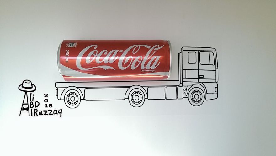 I Draw Interactive Illustrations Using Everyday Objects (Part 5)