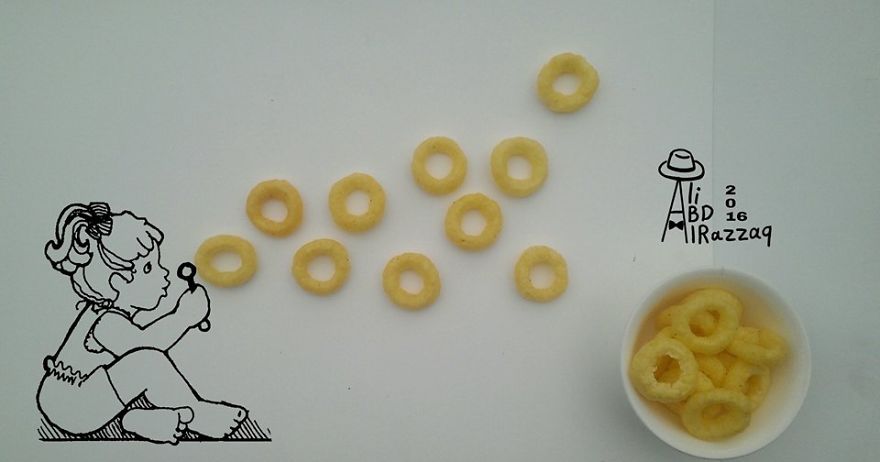 I Draw Interactive Illustrations Using Everyday Objects (Part 5)