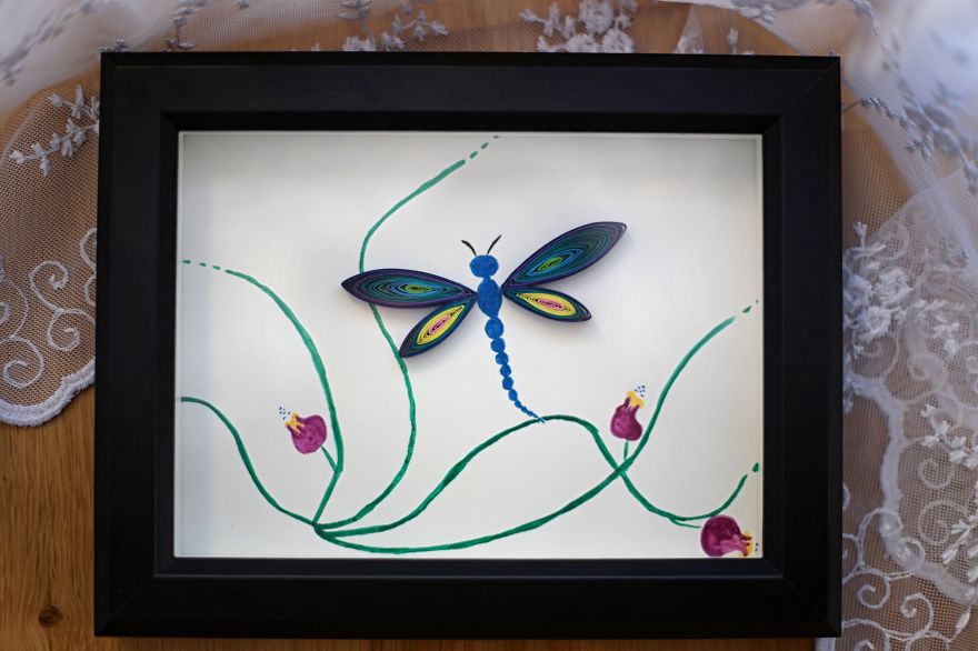 I Combine Quilling Paper Art And Watercolours To Create An Entire Garden Of Happiness