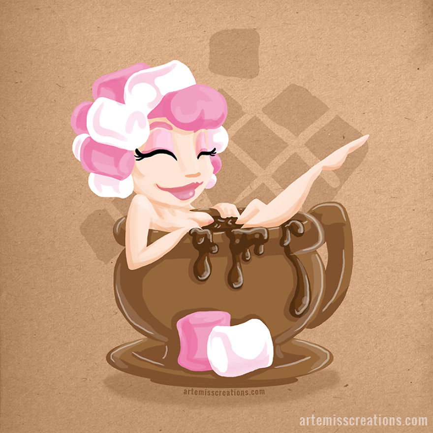 I Re-Imagine Some Of My Favorite Desserts As Pinup Girls
