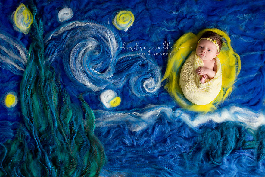 I Recreate Famous Paintings Together With Newborn Babies
