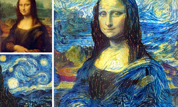 Pictures Combined Using Neural Networks
