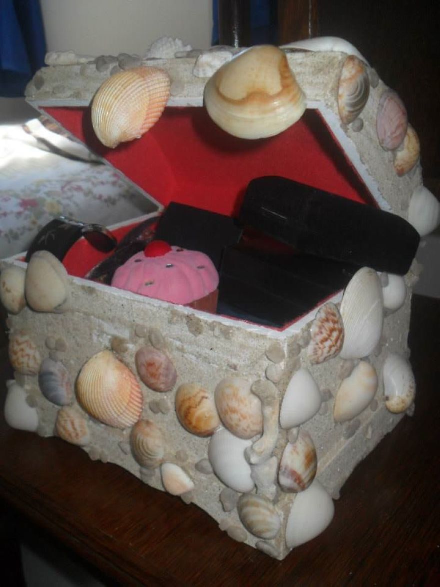 Jewelry Box Made From Recovered Beach Materials
