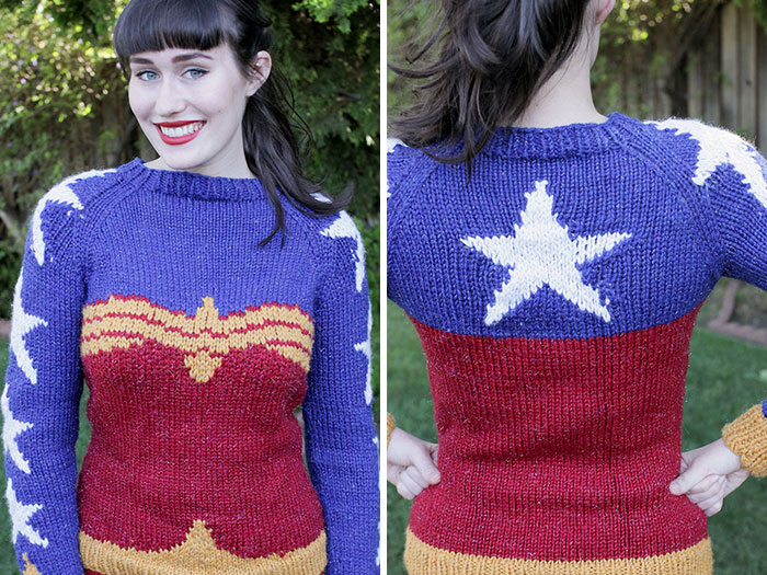 Knitted Wonder Woman Sweater That’ll Make You Look Super