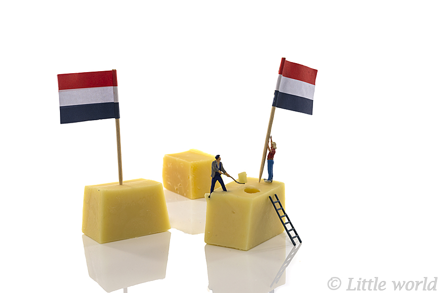 Dutch Cheese With Flags