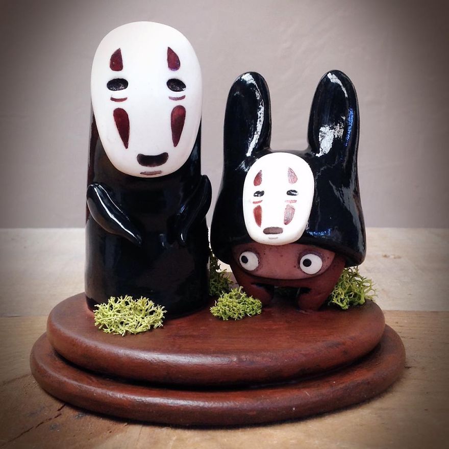 My Latest Series Of Sculptures Show The Beauty Of Miyazaki's World