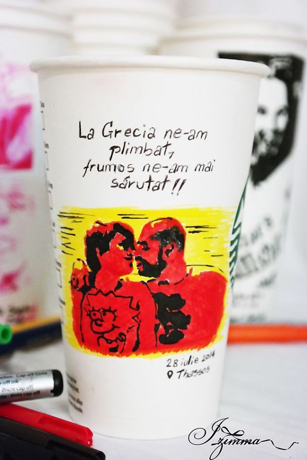Our Love Story On Starbucks Cups