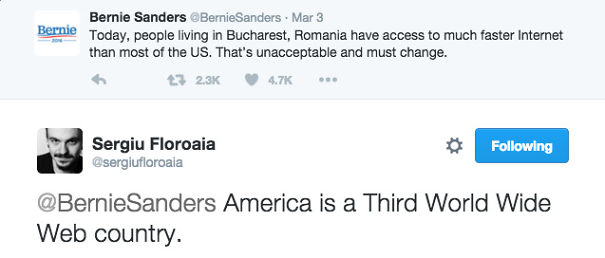 I'm A Romanian Comedian And Here's What I Replied To Bernie Sanders' Condescending Tweet