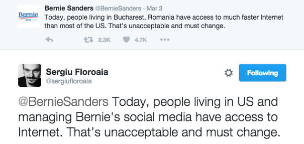 I'm A Romanian Comedian And Here's What I Replied To Bernie Sanders' Condescending Tweet