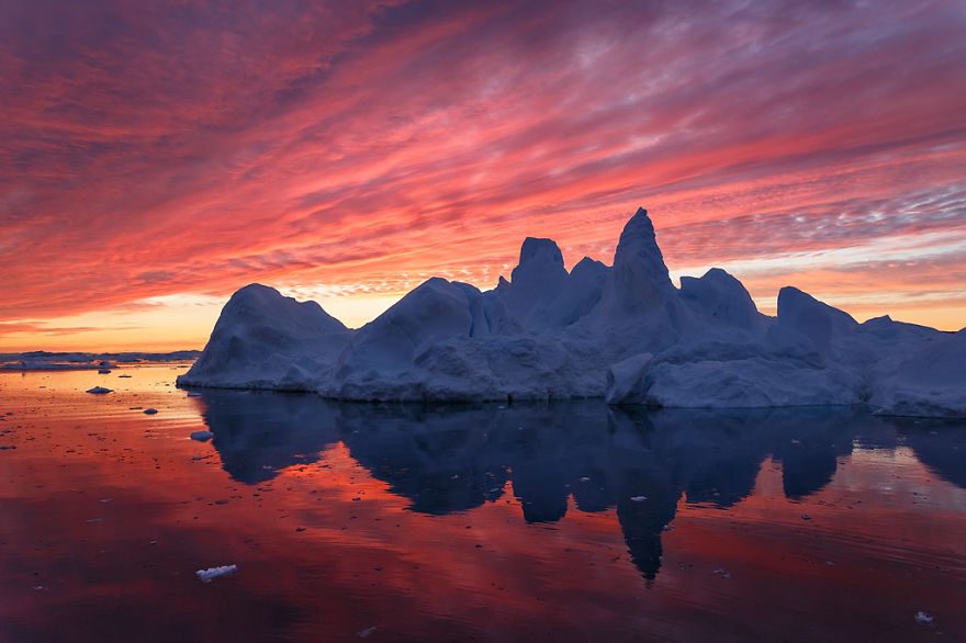 The Icebergs Of Disko Bay That I Captured From A Russian Yacht Near Greenland