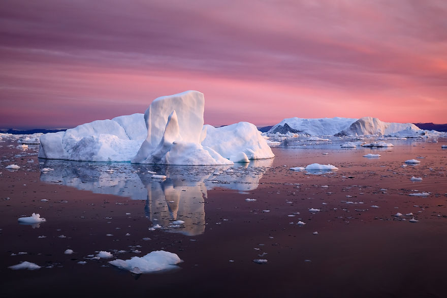The Icebergs Of Disko Bay That I Captured From A Russian Yacht Near Greenland