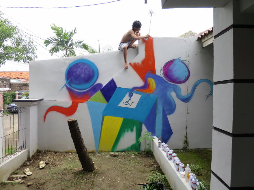 This Street Art Project Was Created With The Help Of A Local Community