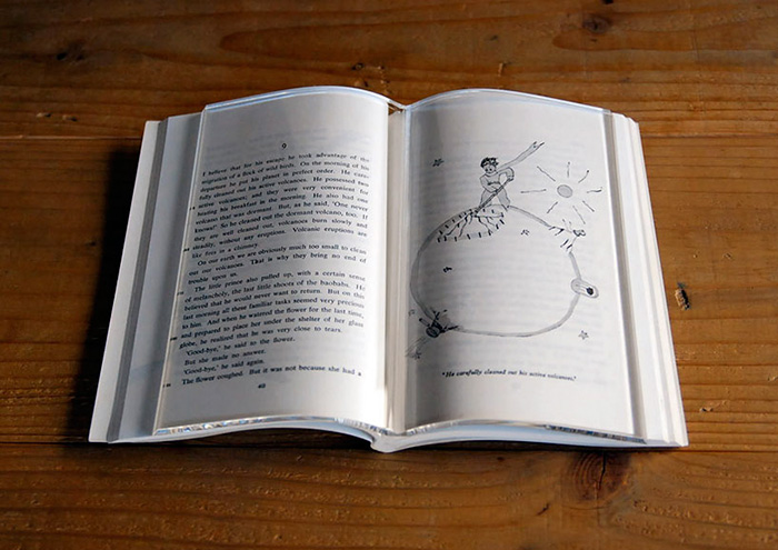 Transparent Book Weight Holds Your Book Open While You Read