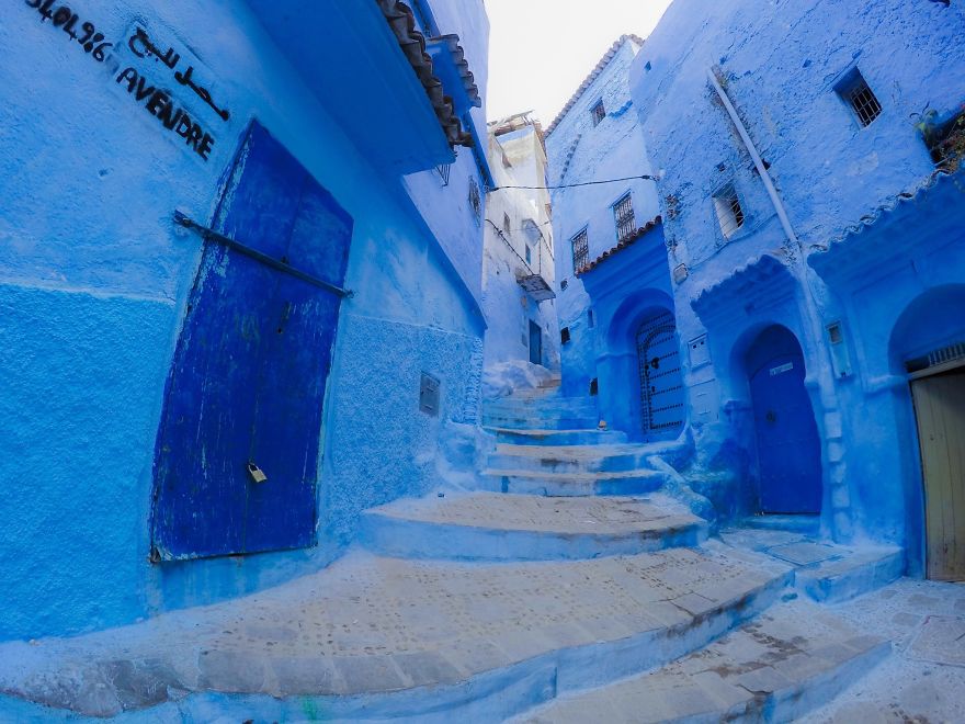 We Found Peace Within This Blue Painted Town