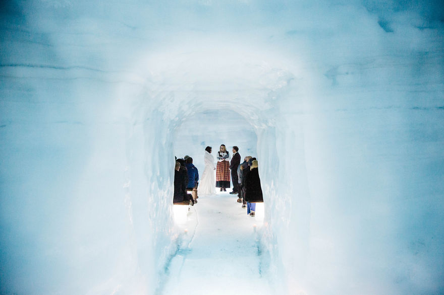 'I Do' Inside A Glacier In Iceland