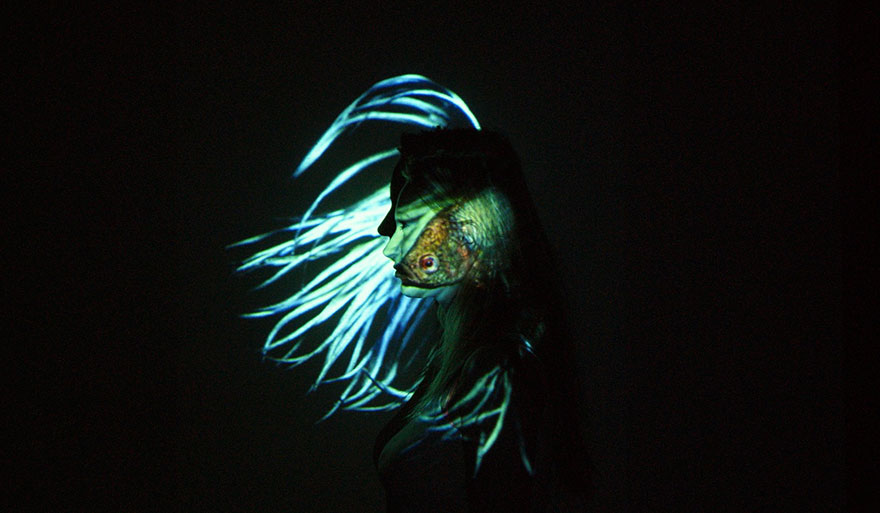 We Tell Stories By Projecting Images On Our Bodies