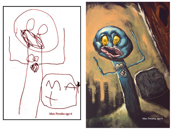 What Children’s Drawings Would Look Like If They Were Painted Realistically