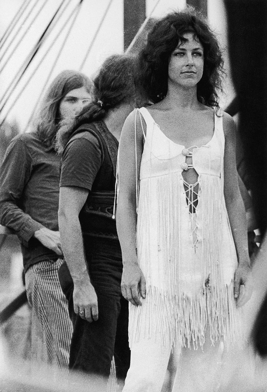 American Singer/ Songwriter Grace Slick With Psychedelic Rock Group Jefferson Airplane