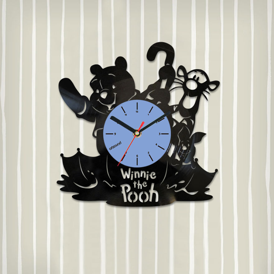 I Made Disney Inspired Clocks From Old Vinyl Records