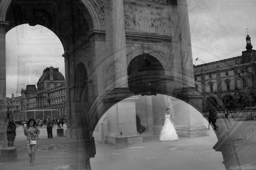 I Captured The Magical Aura Of Paris By Taking Multiple Exposure Pictures