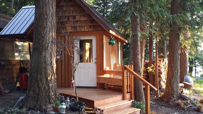 He Built This As A Wood Shelter And Tool Storage. She Liked It So Much It Became Her Hideaway.