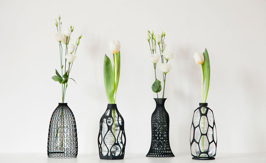 I 3D-Print Vases To Give Plastic Bottle A Second Life