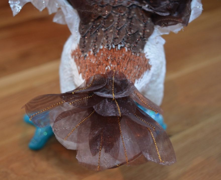 I Made This Bird Out Of Bits Of Fabric And Thread :)