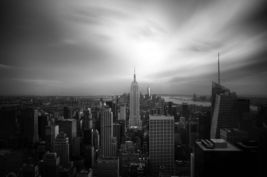 Famous New York City Landmarks In Haunting Black And White Photos