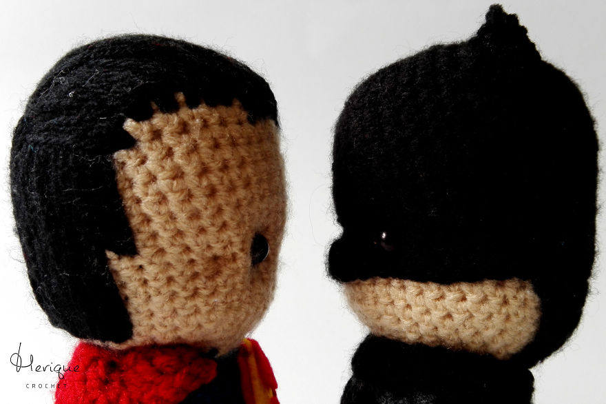 I Make Cute Crochet Superheroes From The Movie 'Dawn Of Justice'