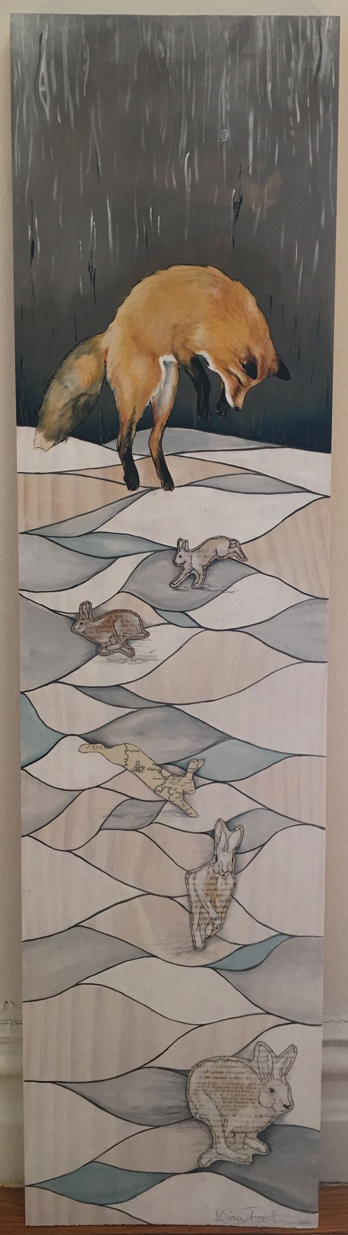 I Painted A Painting Series Of Four Seasons Devoted To The Playful Fox