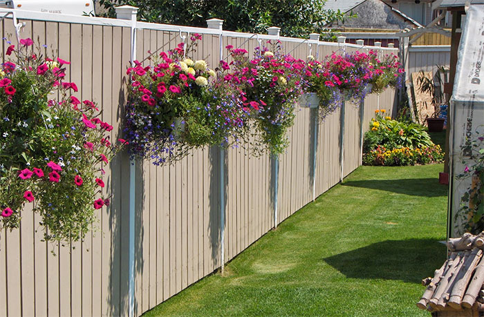 Flower Fence Decor