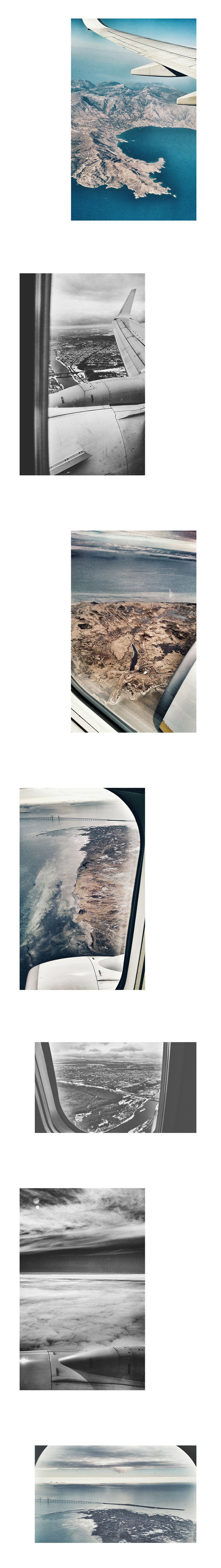 I Catched The Pictures Through An Airplane Window Using My Phone Camera