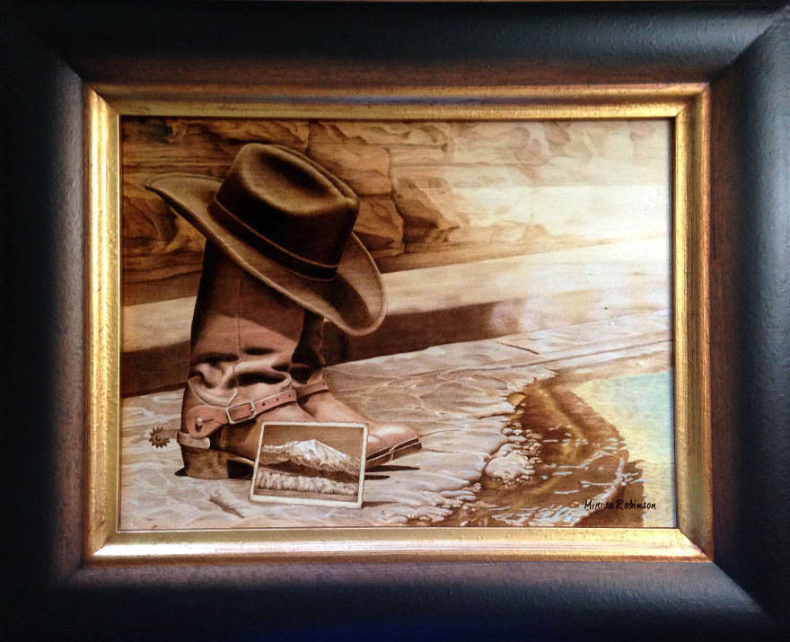 I Create Realistic Woodburnings With A Simple Tool