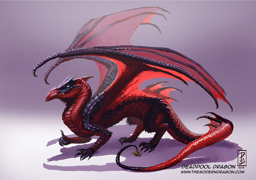 I Re-Imagined Popular Comic Characters As Dragons
