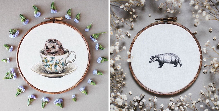I Transform Pets Into Hand-Embroidered Portraits