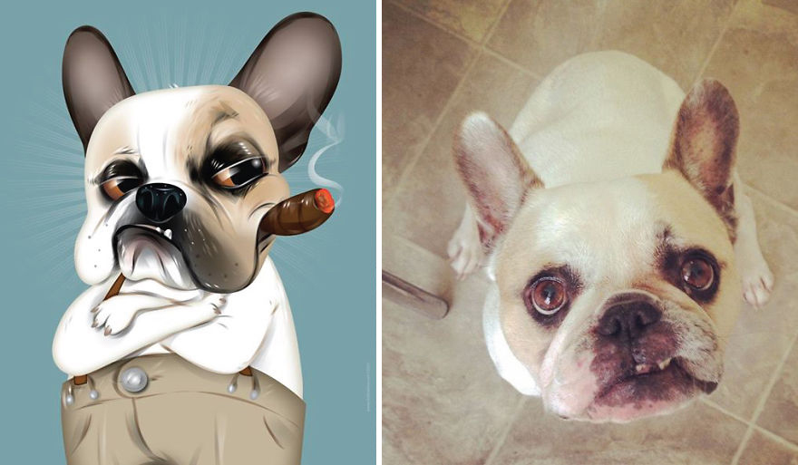 I Draw Pet Portraits Inspired By How Their Owners Describe Them