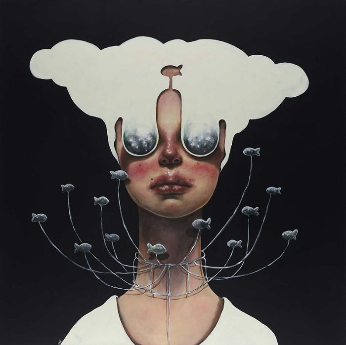 Surreal Portraits Of Women Painted By An Iranian Artist