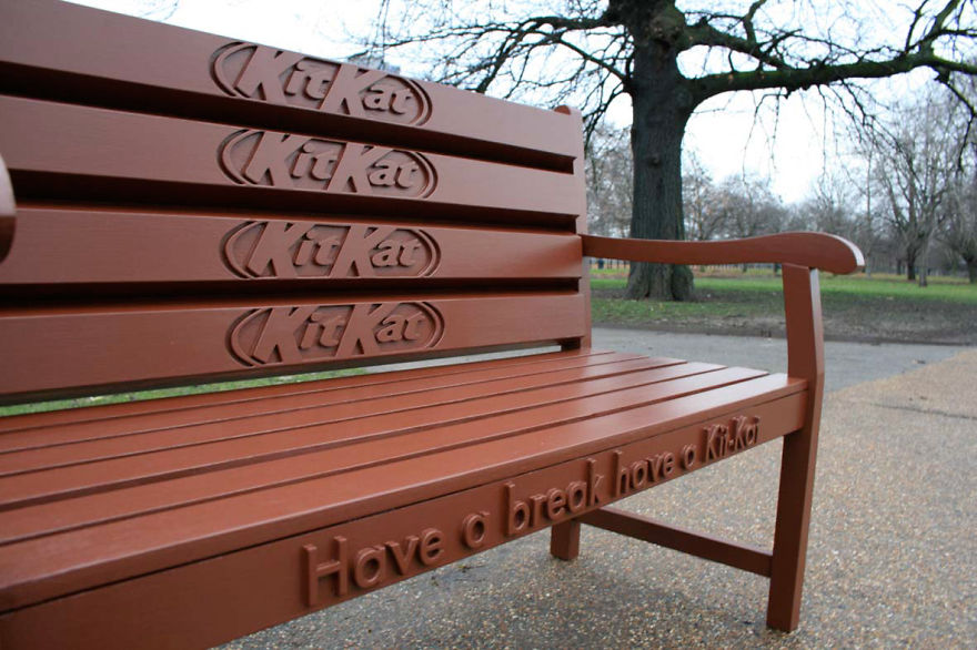Perfect Bench For A Chocolate Break