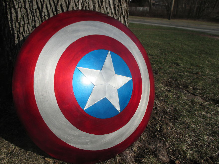 I Made A Captain America Shield From A Sled I Made A Captain America Shield From A Sled