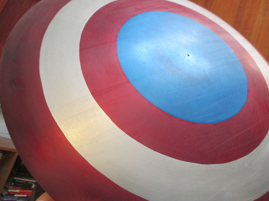 I Made A Captain America Shield From A Sled I Made A Captain America Shield From A Sled