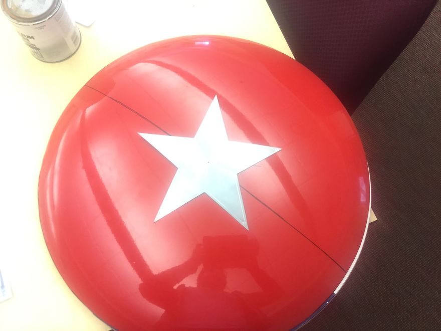 I Made A Captain America Shield From A Sled I Made A Captain America Shield From A Sled
