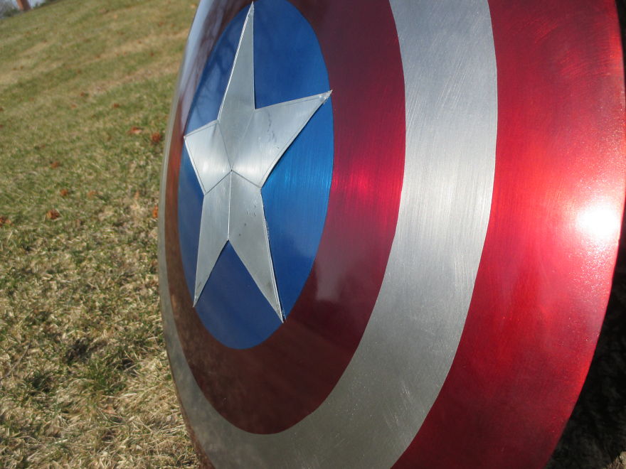 I Made A Captain America Shield From A Sled I Made A Captain America Shield From A Sled