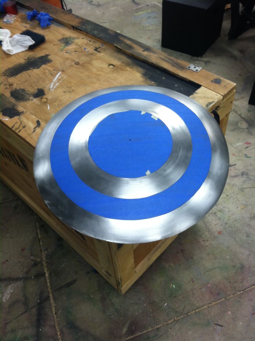 I Made A Captain America Shield From A Sled I Made A Captain America Shield From A Sled