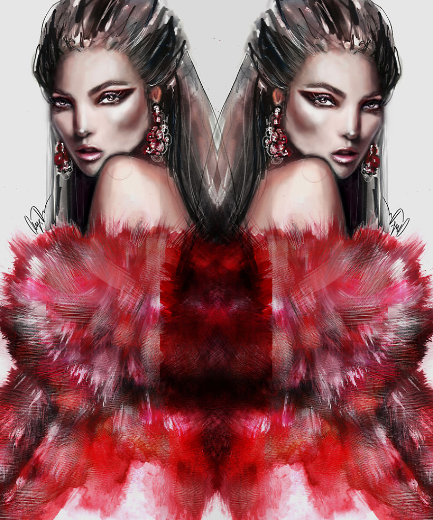 Fashion And Beauty Mix In My Illustrations Of Femmes Fatales
