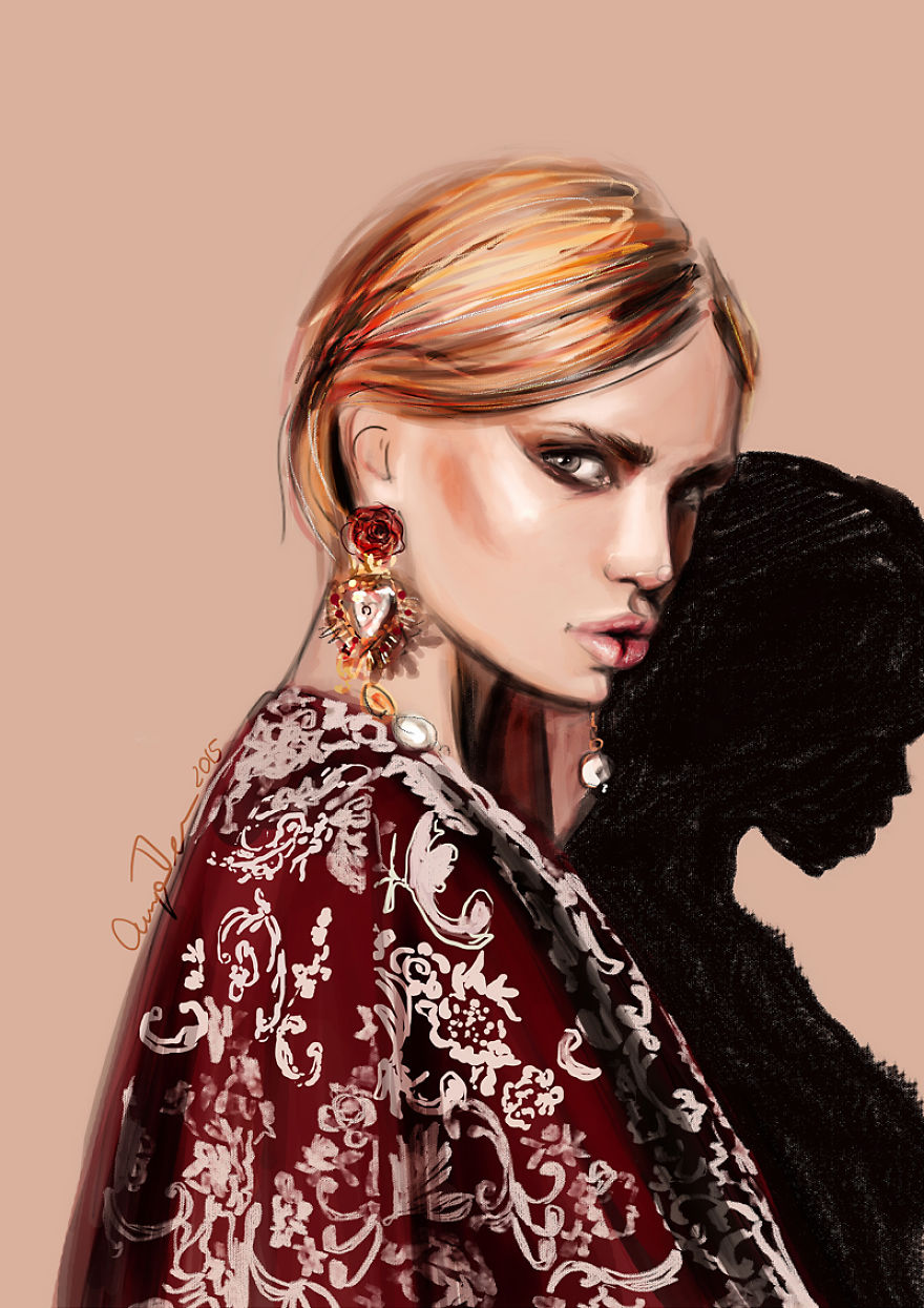 Fashion And Beauty Mix In My Illustrations Of Femmes Fatales