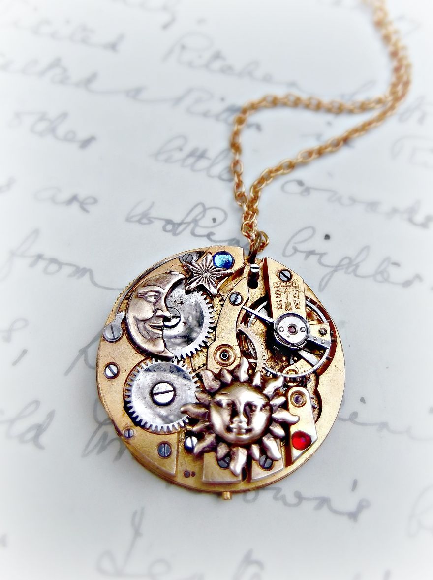 We Turn Used Antique Pocketwatch Parts Into One-Of-A-Kind Jewelry